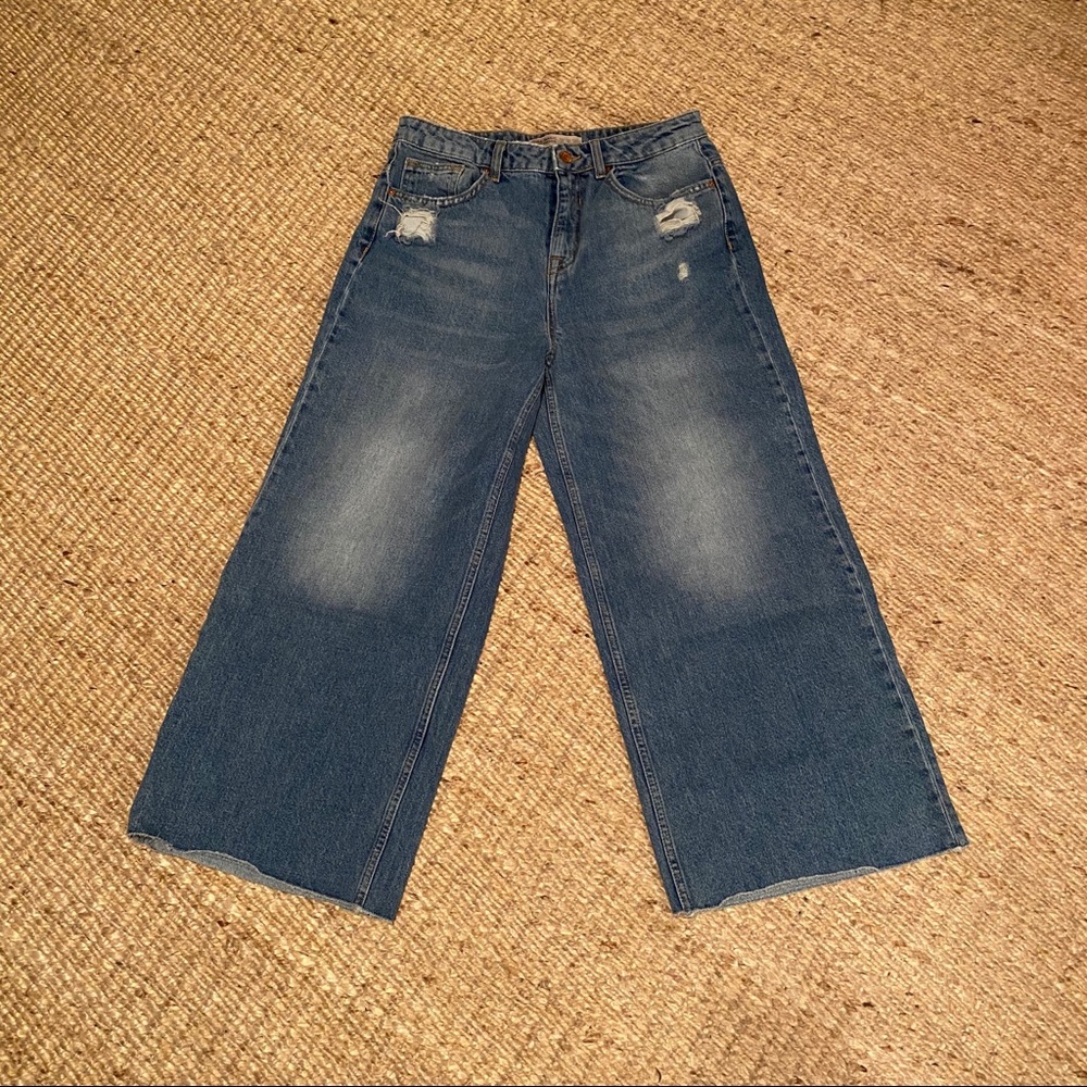 Zara Basic Denim Culottes